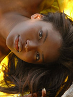 African Queen Mithia Flaunts Her Perfect Dark Skinned Black Nude Body In The Jungle