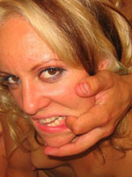 Trashy Blonde Skank Enjoys A Good Hard Fuck And Gets Her Mouth Fishhooked For Moaning Loudly